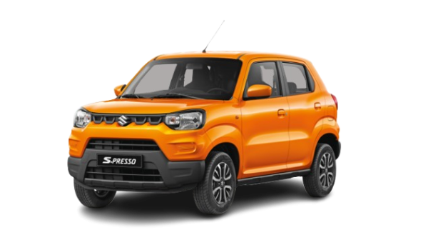 Suzuki S-Presso orange disponible à la location à Huahine